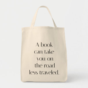 Road Less Traveled Grocery Tote Bag