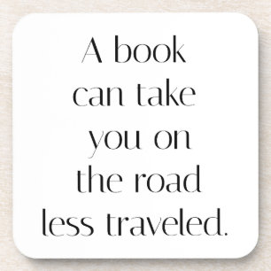 Road Less Traveled Hard Plastic Coaster