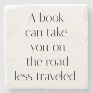 Road Less Traveled Marble Stone Coaster
