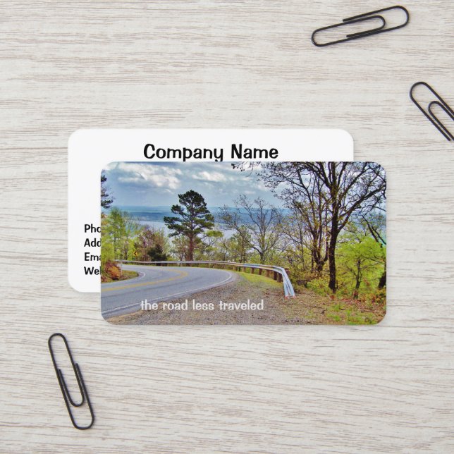 Road Less Travelled Business Card (Front/Back In Situ)