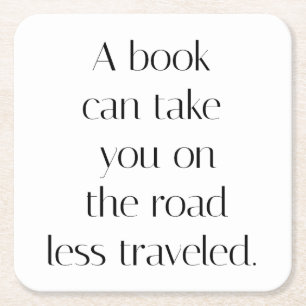 Road Less Travelled Paper Coaster
