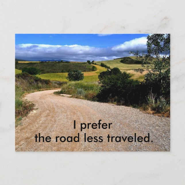 Road Less Travelled Postcard (Front)
