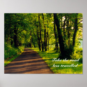 road less travelled poster
