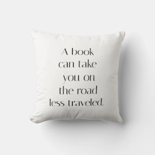 Road Less Travelled Throw Pillow