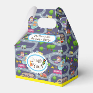 Road Map Blue Favour Box