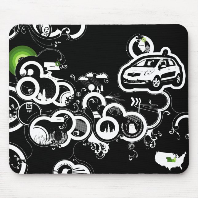 Road Map Mousepad (Front)