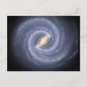 Road map to our Galaxy in the Milky Way Postcard