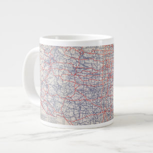 Road map United States Large Coffee Mug