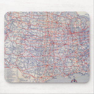 Road map United States Mouse Mat
