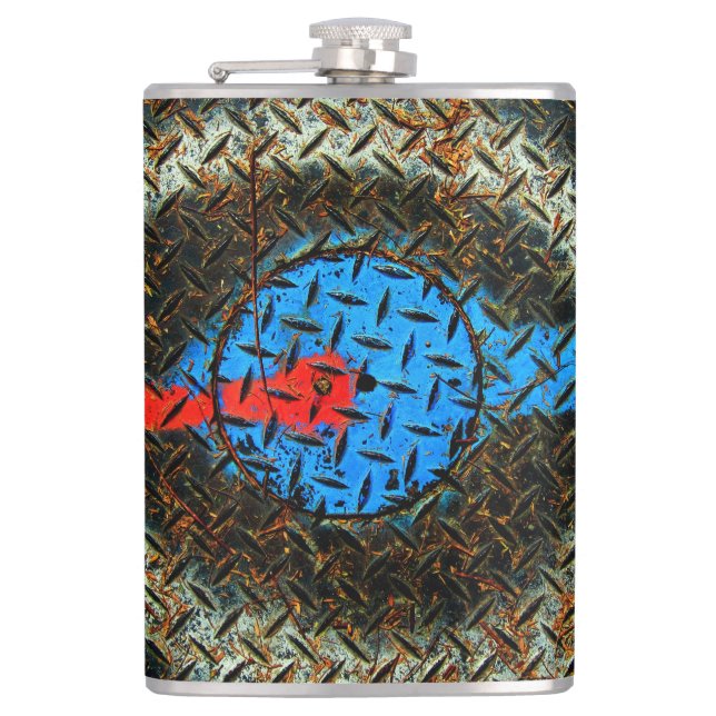Road Marking Paint Hip Flask (Front)