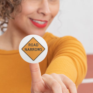 Road Narrows Road Sign Stickers