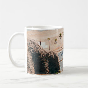 Road near seashore coffee mug