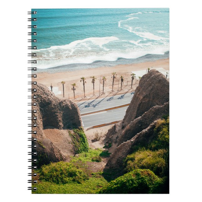 Road near seashore notebook (Front)