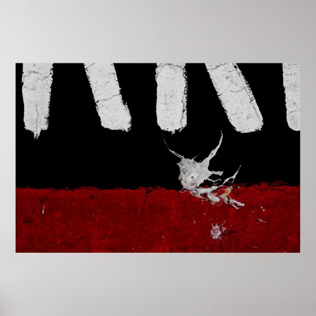 Road Paint Art - Creative - Cool - Fun Poster (Front)