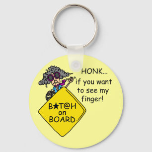 Road Rage Humour Key Ring