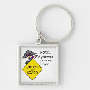 Road Rage Humour Key Ring
