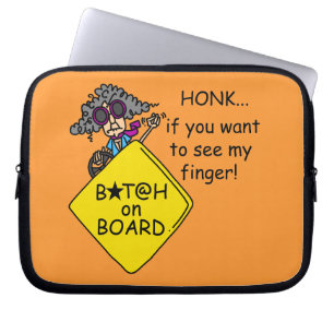 Road Rage Humour Laptop Sleeve