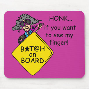 Road Rage Humour Mouse Mat
