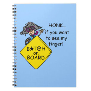 Road Rage Humour Notebook