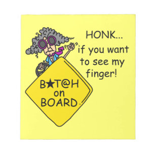 Road Rage Humour Notepad