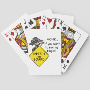 Road Rage Humour Playing Cards