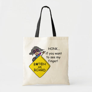 Road Rage Humour Tote Bag