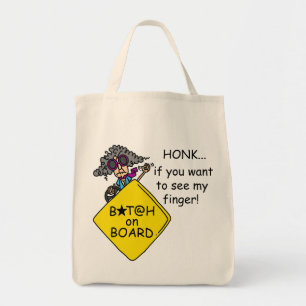 Road Rage Humour Tote Bag