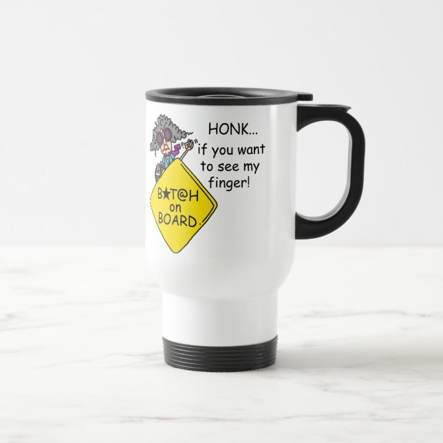 Road Rage Humour Travel Mug (Right)