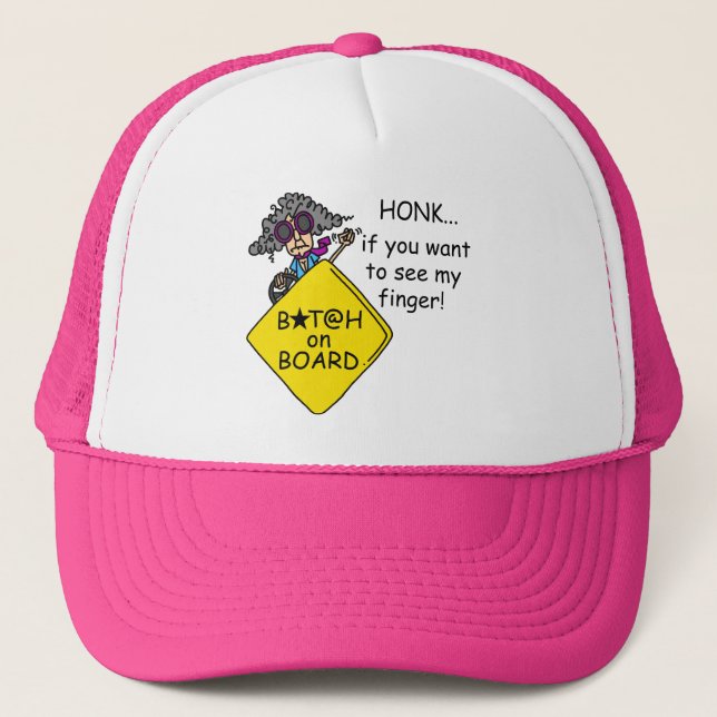 Road Rage Humour Trucker Hat (Front)