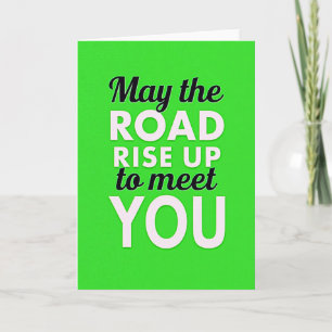 Road Rise Up To You Irish Card