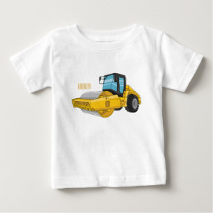 Road roller cartoon illustration baby T-Shirt
