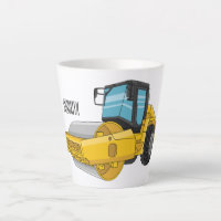 Road roller cartoon illustration