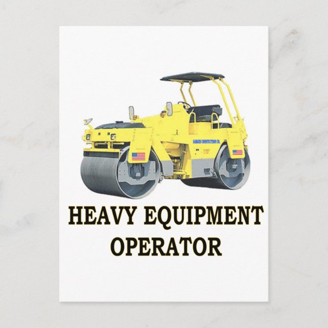 ROAD ROLLER POSTCARD (Front)