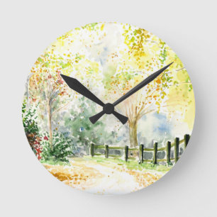 Road Round Clock