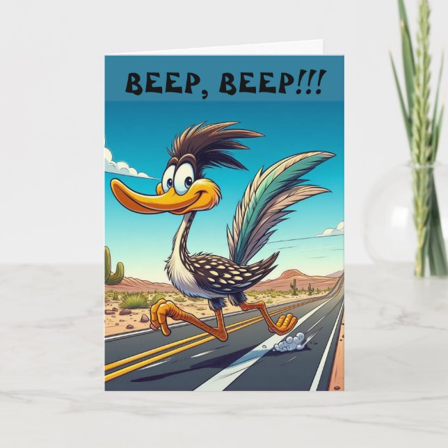 ROAD RUNNER BIRTHDAY CARD (Front)