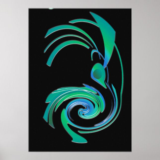 Road runner blue poster (Front)