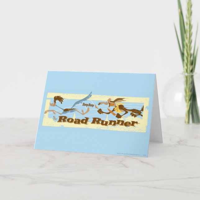 ROAD RUNNER™ Chased By Wile E. Coyote Card (Front)