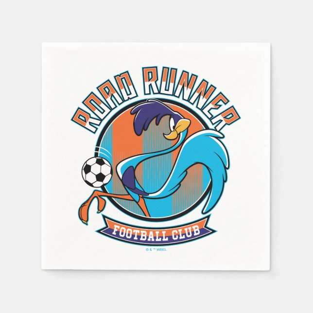 ROAD RUNNER™ Football Club Badge Napkin (Front)