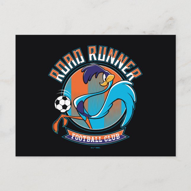 ROAD RUNNER™ Football Club Badge Postcard (Front)