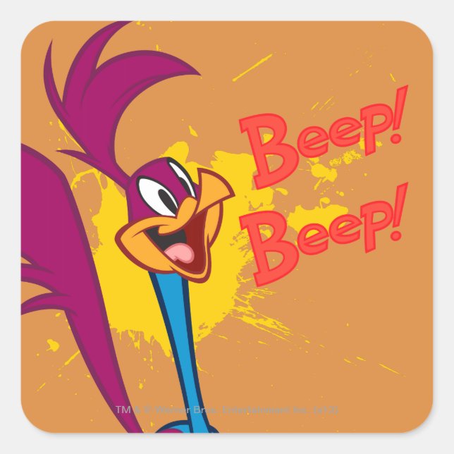 ROAD RUNNER™ Jump Square Sticker (Front)