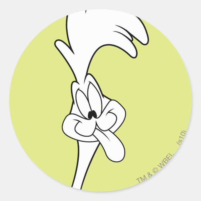 ROAD RUNNER™ Tongue Classic Round Sticker (Front)