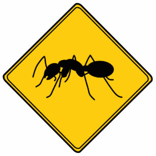 Road Sign- Ant Cut Out Sculpture