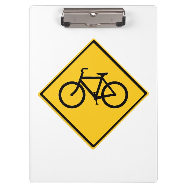 Road Sign Bicycle Clipboard (Front)