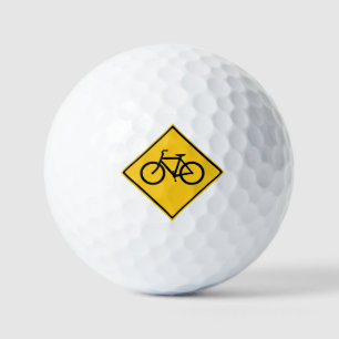 Road Sign Bicycle Golf Balls