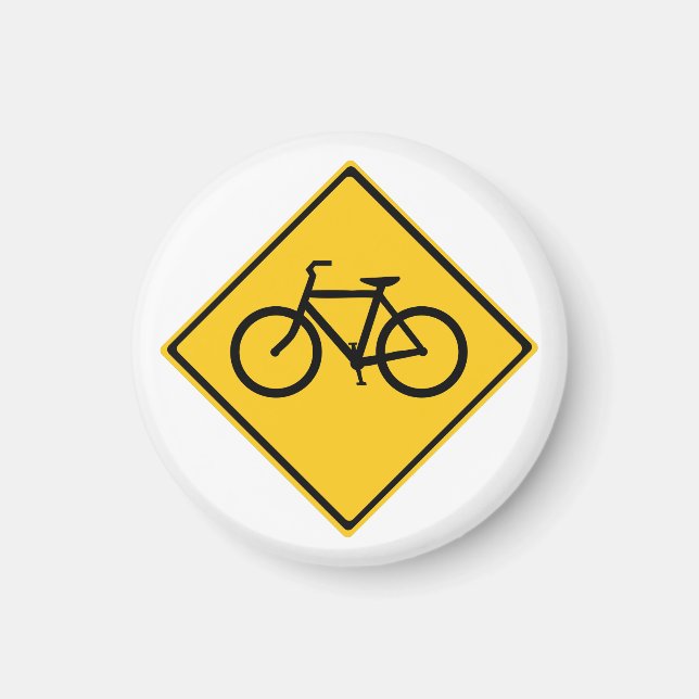 Road Sign Bicycle Magnet (Front)