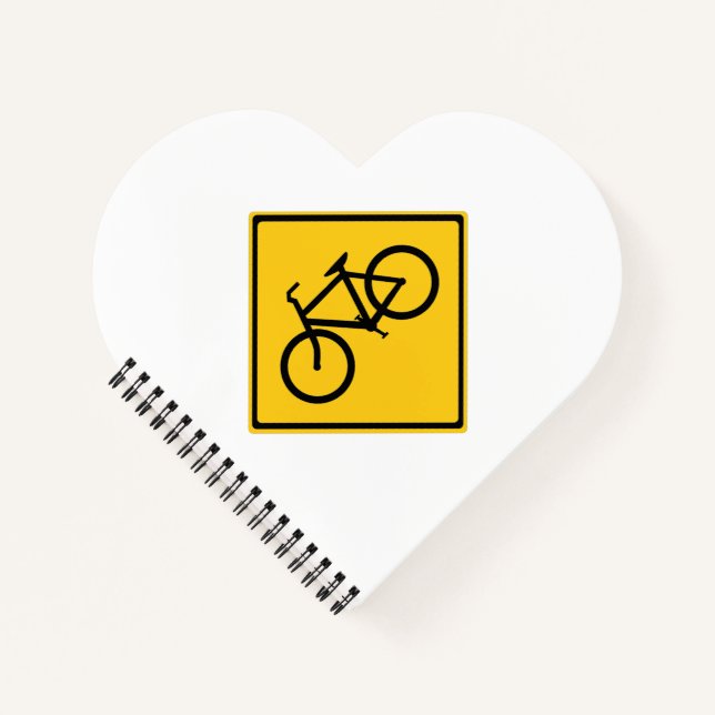 Road Sign Bicycle Notebook (Front)