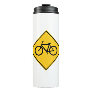 Road Sign Bicycle Thermal Tumbler