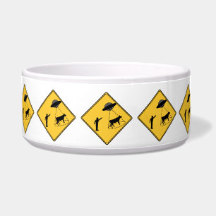 Road Sign- Cow and UFO