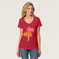 road sign funny t-shirt