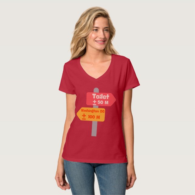 road sign funny t-shirt (Front Full)